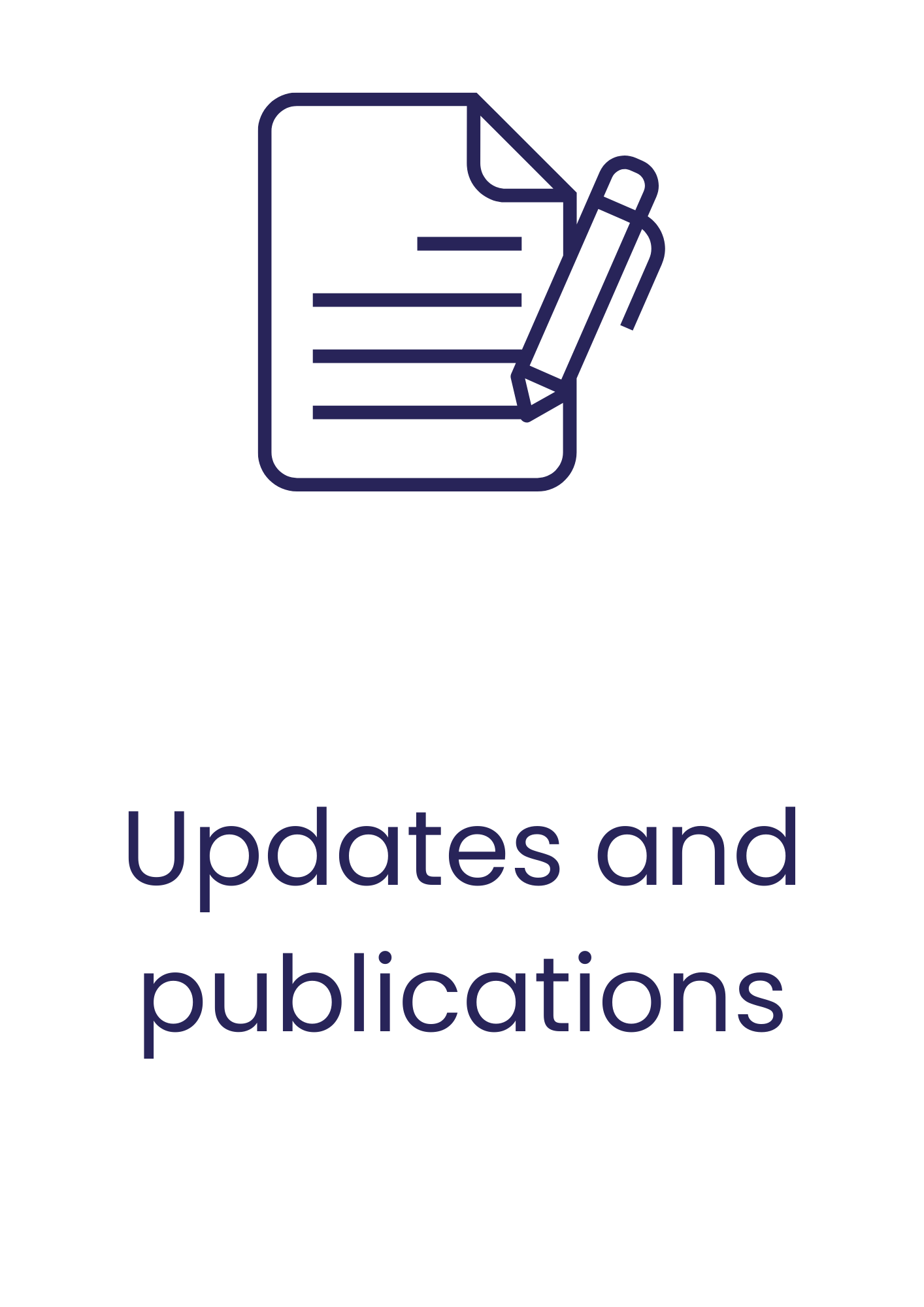 Updates and publications